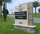 South Lake Hospital - Orlando Health, Internally Illuminated Monument Signage with Push-thru Day-Night acrylic decoration