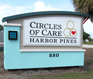 Circles of Care: Harbor Pines - Monument Sign