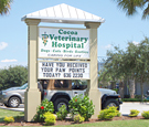 Cocoa Veterinary Hospital - Pylon Sign with Readerboard