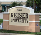 Keiser University - Monument Sign