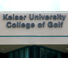 Keiser University College of Golf - Reverse Channel Letters - Reverse Channel Letters