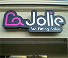 LaJolie Bra Fitting Salon - Contour Channel Sign