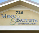 Menz & Battista - Flat-cut dimensional acrylic lettering