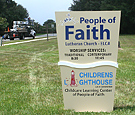 Poeple of Faith Church - Monument Sign