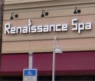 Renaissance Spa - Channel letters with color-changing LED internal illumination