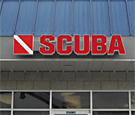 Scuba & Surf World - Channel Letters & Logo
