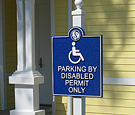 Sonata Memory Care - custom routed dimensional regulatory parking signs