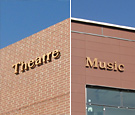 UCF Performing Arts Complex - Reverse Channel Letters