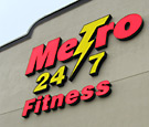 Metro 24/7 Fitness, Orlando - Channel Letters