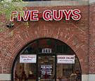 Five Guys, Church Street Station, Orlando - Channel Letters