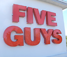 Five Guys, Orange City - Channel Letters