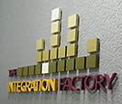 The Integration Factory in Rockledge, FL. Interior Steel Reverse Channel Letter Sign.