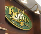 Boston Coffee House - Routed Dimensional Wall Sign