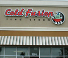 Cold Fusion Iced Cream - Channel Letters and Logo