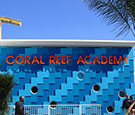Coral Reef Academy in Melbourne, FL - Formed plastic letters mounted to wall with stand-offs