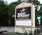Shoot Straight Casselberry, FL - Face Replacements with readerboard and vandal cover for existing monument sign