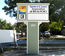 Space Coast Association of Realtors - Monument Sign with Readerboard