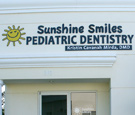 Sunshine Smiles Pediatric Dentistry - Flat-cut dimensional acrylic lettering