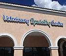 Veterinary Specialty Center in Melbourne, FL Suntree area- Contour Channel Signs